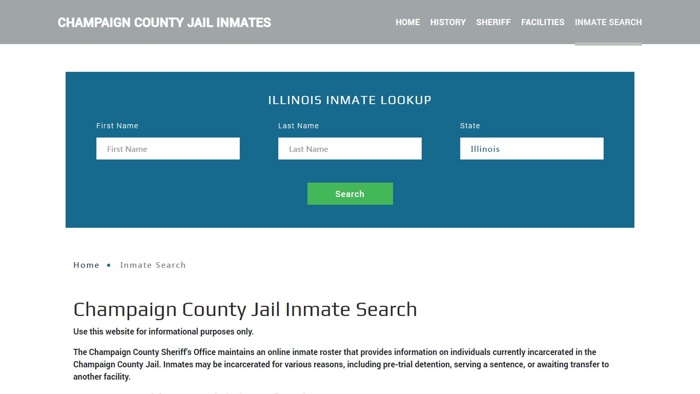 Champaign County, IL Detainee Lookup