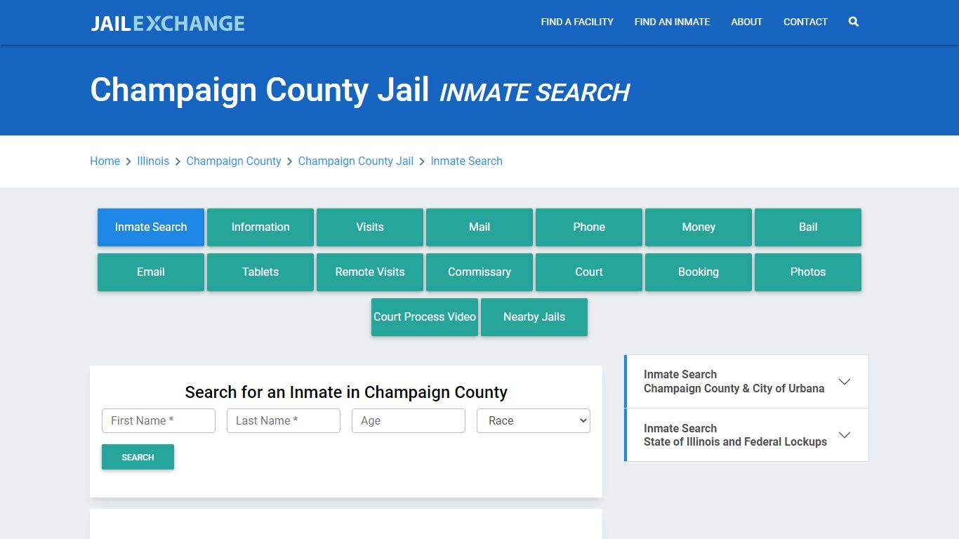 Champaign County Jail, IL Inmate Search: Roster & Mugshots